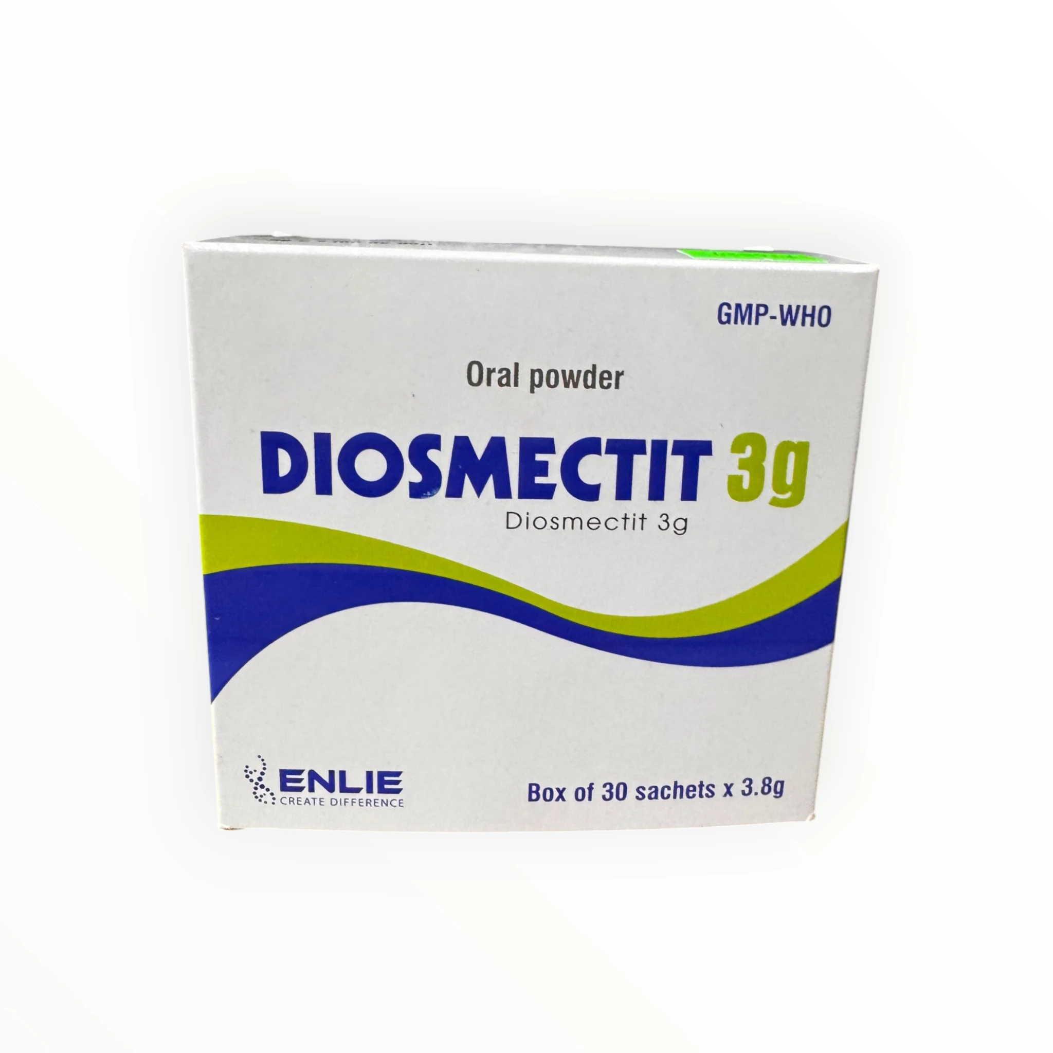 Thuốc bột uống Diosmectit Diosmectit 3g tiêu chảy cấp và mạn tính (Hộp 30 gói x 3,8 g) 1 01 Diosmectit 3g