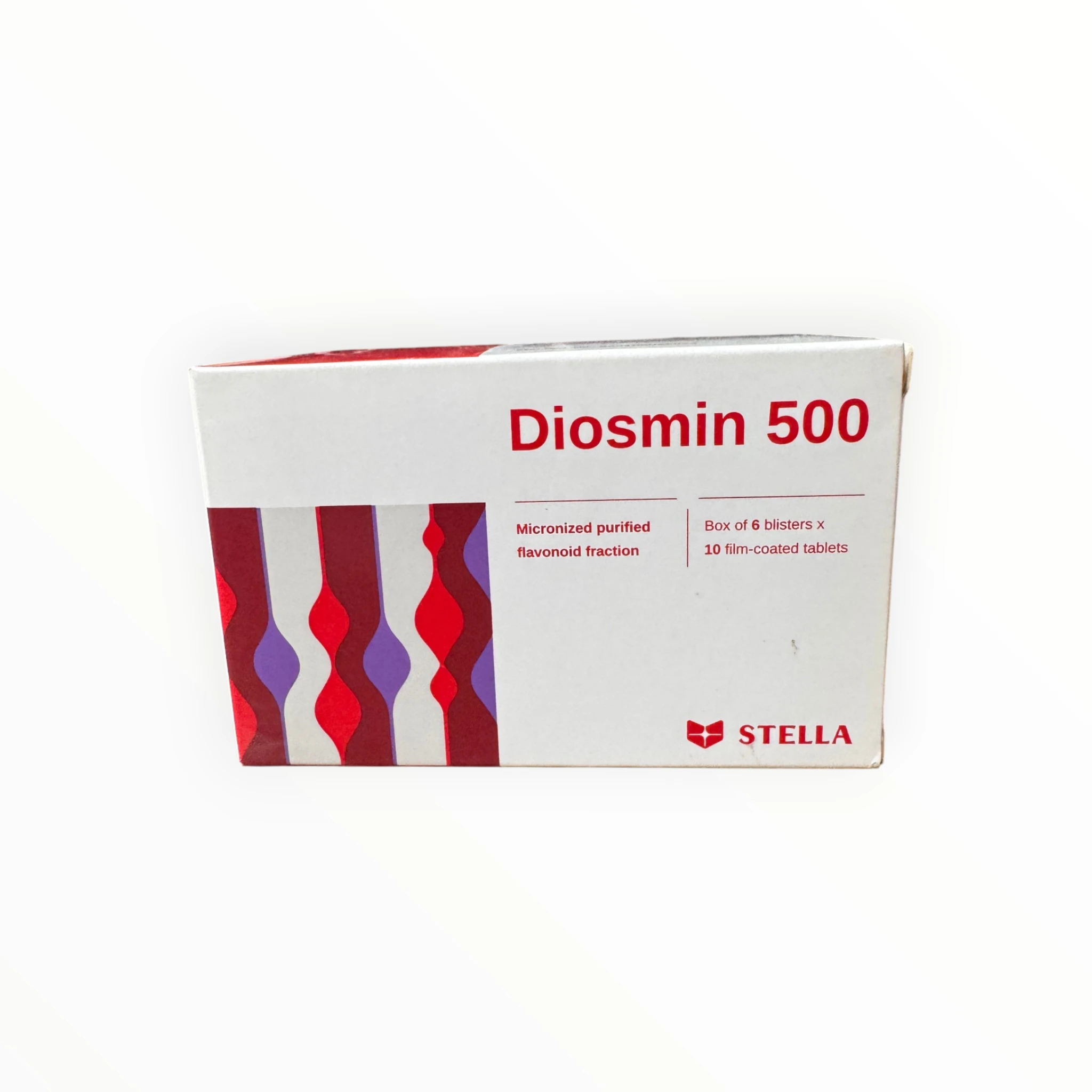 Viên nén bao phim Diosmin Diosmin 450mg, Hesperidin 50mg suy tĩnh mạch, trĩ cấp (Hộp 6 vỉ x 10 viên nén bao phim) 1 01 Diosmin 500