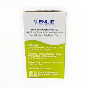 Thuốc bột uống Diosmectit Diosmectit 3g tiêu chảy cấp và mạn tính (Hộp 30 gói x 3,8 g) 7 02 Diosmectit 3g
