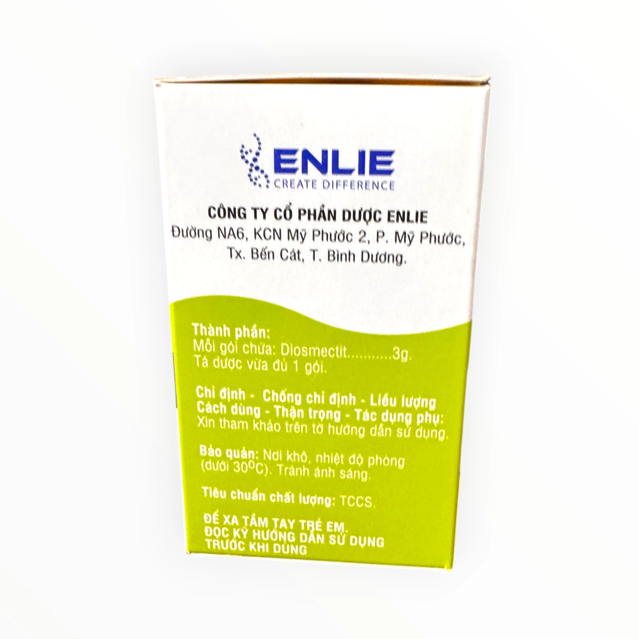 Thuốc bột uống Diosmectit Diosmectit 3g tiêu chảy cấp và mạn tính (Hộp 30 gói x 3,8 g) 3 03 Diosmectit 3g