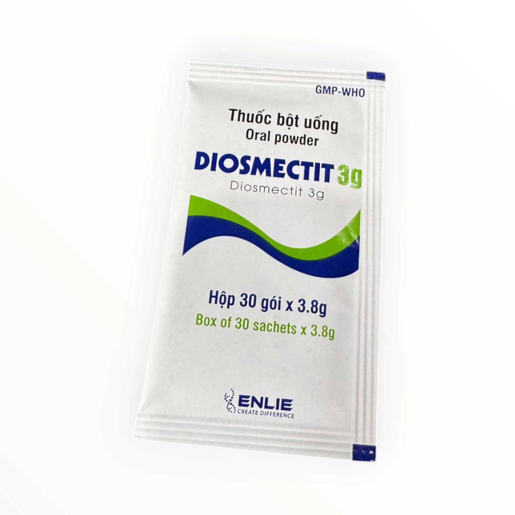 Thuốc bột uống Diosmectit Diosmectit 3g tiêu chảy cấp và mạn tính (Hộp 30 gói x 3,8 g) 4 04 Diosmectit 3g