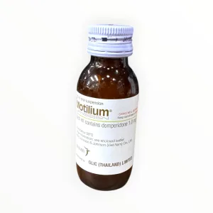 Hỗn dịch uống Motilium Domperidon 1 mg/ml điều trị triệu chứng nôn và buồn nôn (Hộp 01 lọ 30 ml hỗn dịch uống kèm muỗng) 11 04 motilium lọ