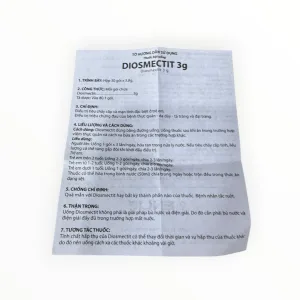 Thuốc bột uống Diosmectit Diosmectit 3g tiêu chảy cấp và mạn tính (Hộp 30 gói x 3,8 g) 10 05 Diosmectit 3g
