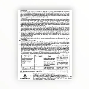 Viên nén bao phim Agiclari 500 Clarithromycin 500mg kháng khuẩn macrolid, trị nhiễm khuẩn hô hấp, da, H. pylori, MAC (Hộp 1 vỉ x 10 viên nén bao phim) 23 1 Agiclari 500 9
