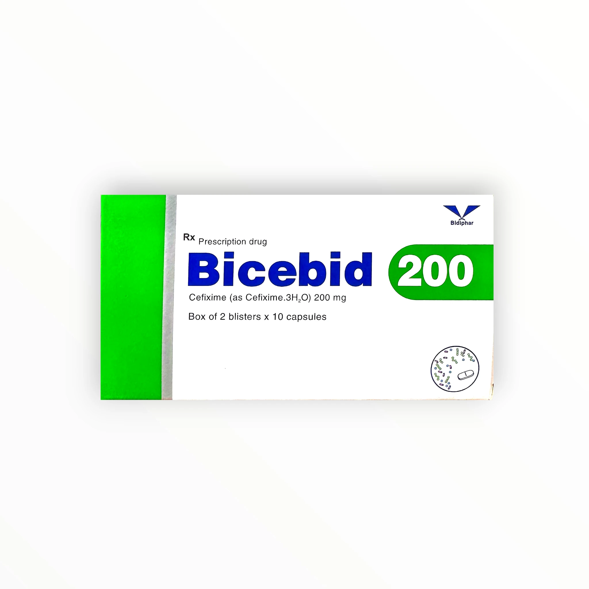 Viên nang cứng Bicebid 200 Cefixim 200mg kháng khuẩn cephalosporin thế hệ 3 (Hộp 2 vỉ x 10 viên nang cứng) 1 1 Bicebid 200