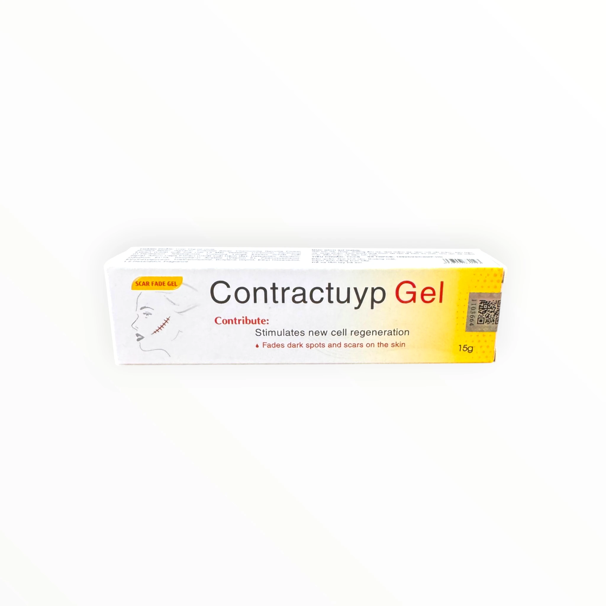 Gel Contractuyp Gel Colloidal Silver, Niacinamide, Chiết xuất Nghệ, Hành tây, Vitamin E làm mờ vết thâm, sẹo, dưỡng ẩm, tái tạo da (Tuýp 15g) 1 1 Contractuyp Gel
