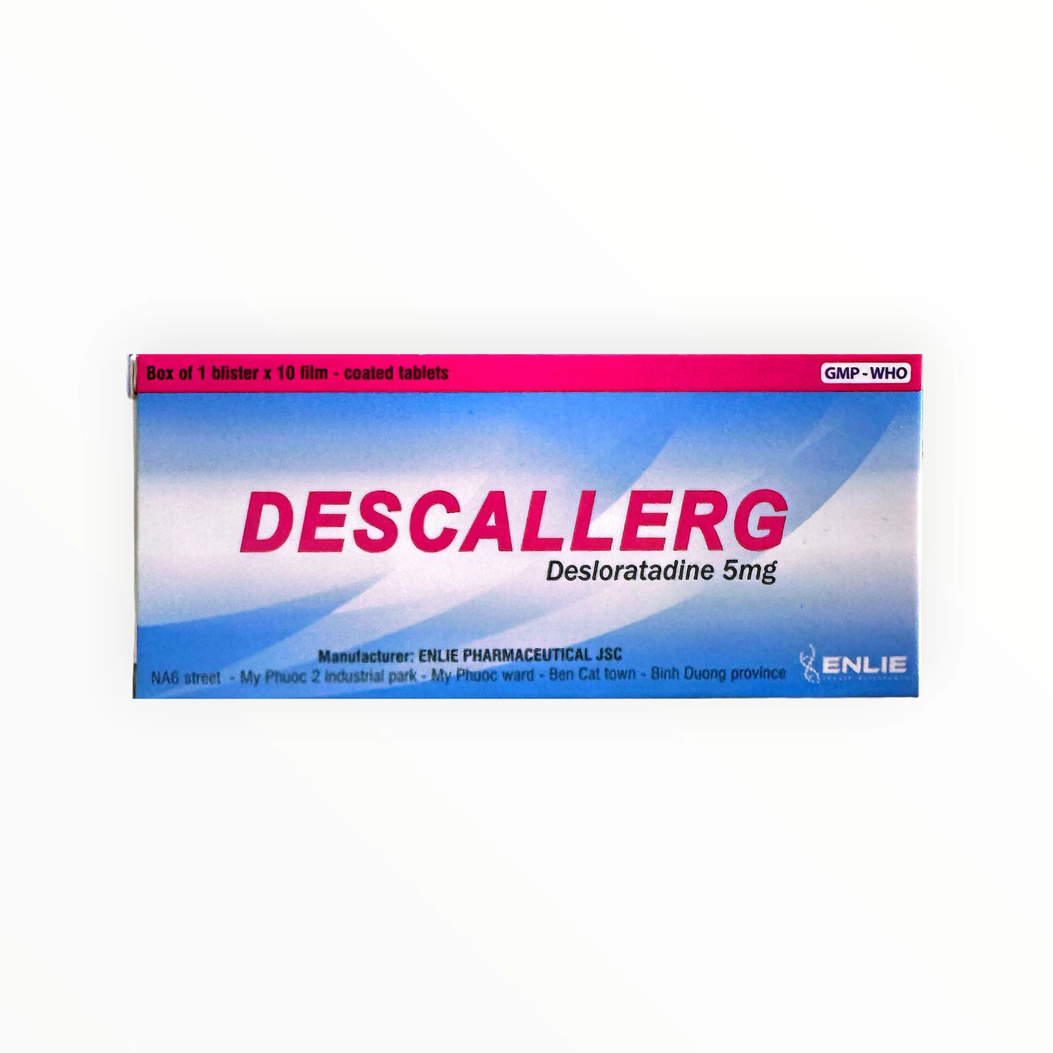 Thuốc DescallerG 5mg Desloratadin điều trị viêm mũi dị ứng và mày đay (Hộp 3 vỉ x 10 viên) 1 1 DescallerG