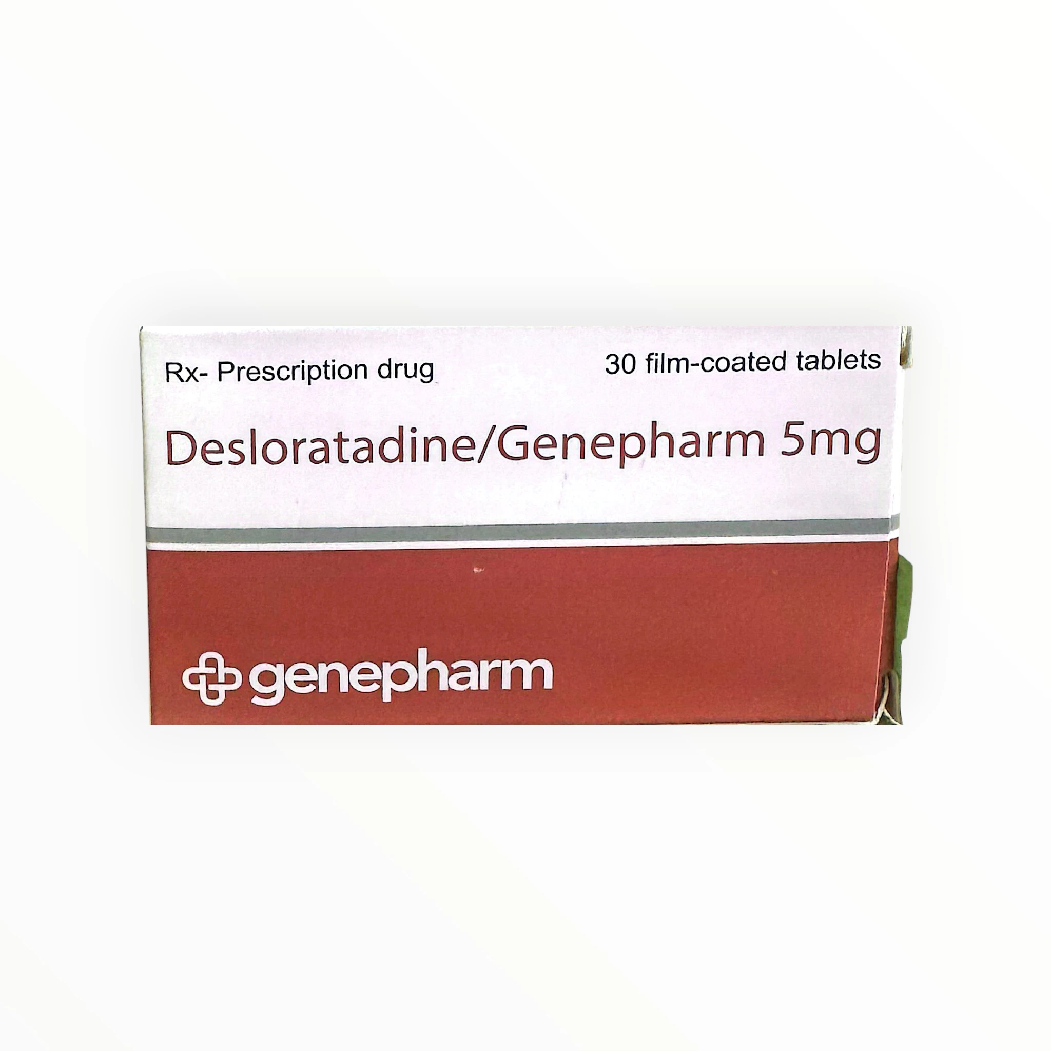 Thuốc Genepharm 5mg Desloratadin điều trị viêm mũi dị ứng và mày đay (Hộp 2 vỉ x 15 viên) 1 1 Genepharm desloratadine 5mg