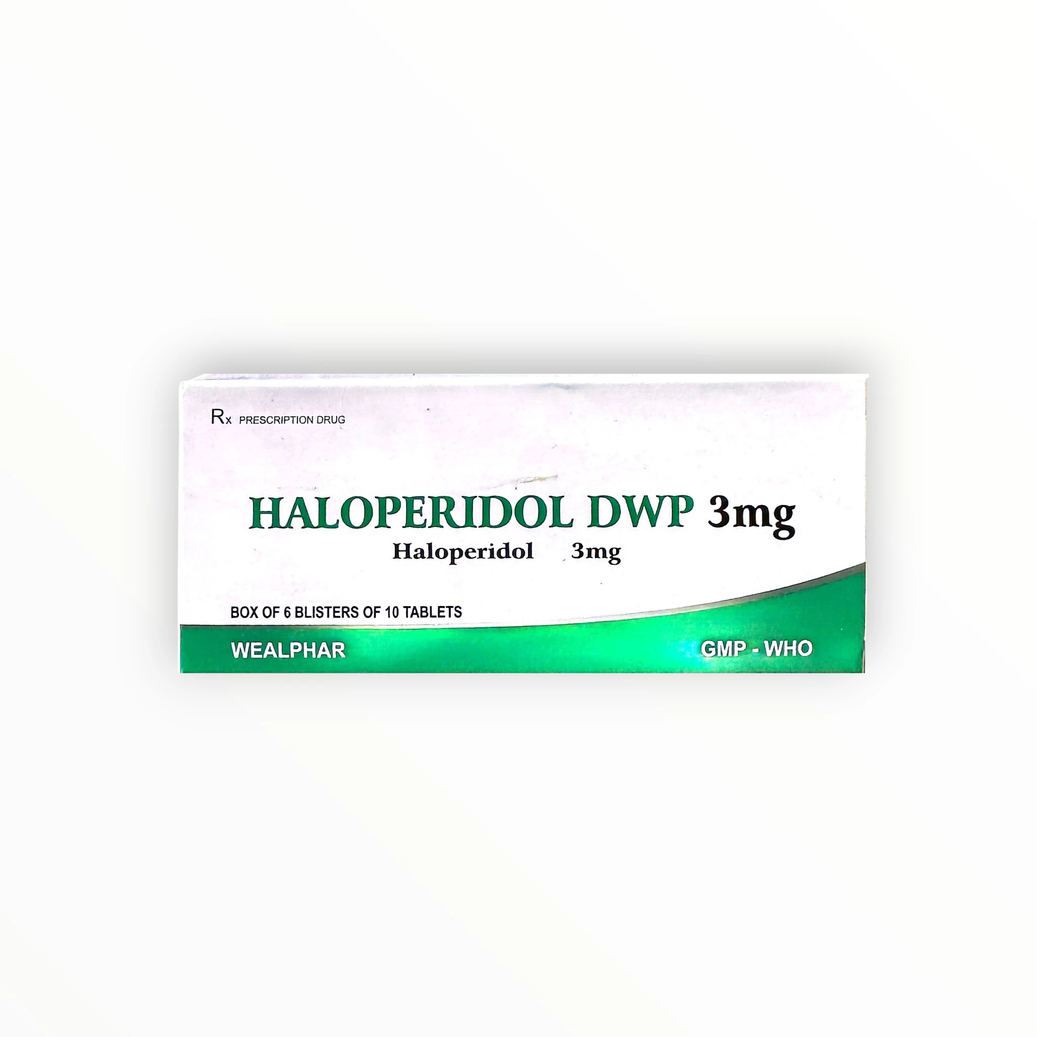 Viên nén HALOPERIDOL DWP 3 mg Haloperidol 3 mg điều trị tâm thần phân liệt, rối loạn tâm thần (Hộp 6 vỉ x 10 viên nén) 1 1 Haloperidol DWP 3mg