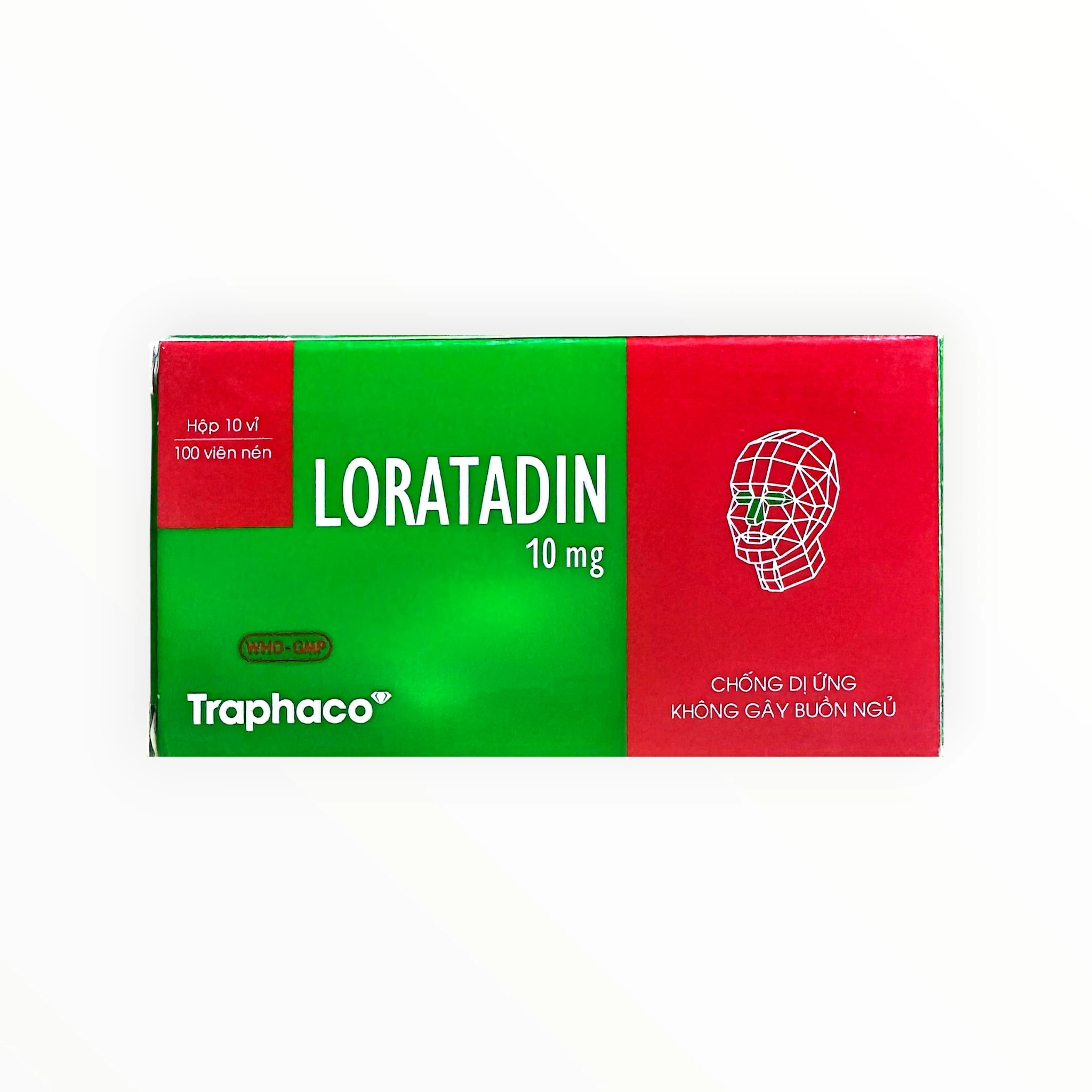 Thuốc Loratadin 10mg Loratadin chống dị ứng (Hộp 10 vỉ x 10 viên) 1 1 Loratadin 10mg