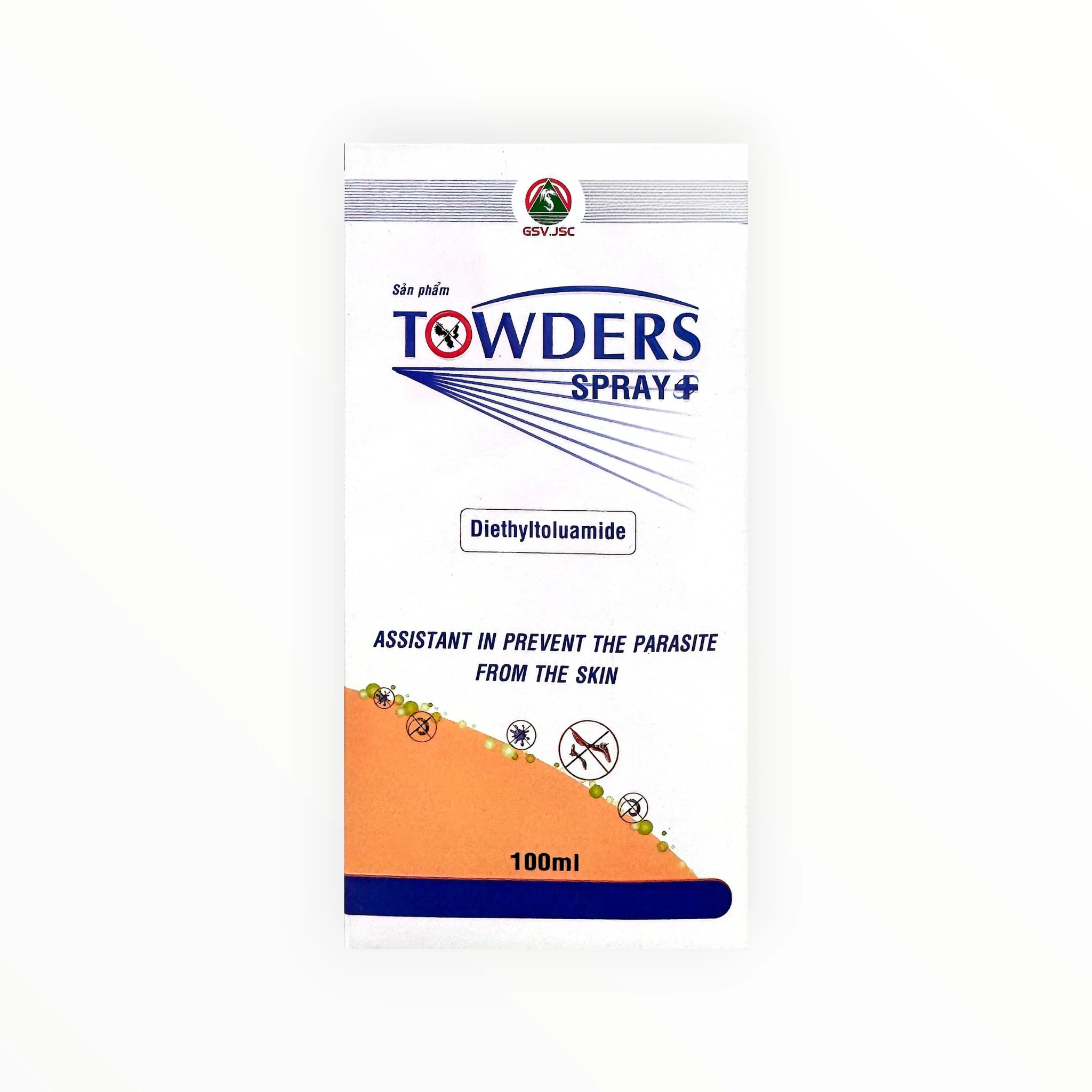 Dung dịch xịt ngoài da Towders Spray phòng ngừa muỗi, ghẻ, chấy rận (Chai 100ml) 1 1 Towders
