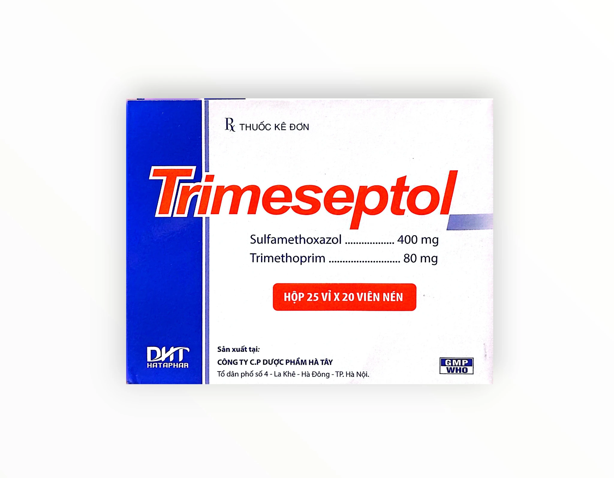 Thuốc Trimeseptol điều trị nhiễm khuẩn (Hộp 25 vỉ x 20 viên nén) 1 1 Trimeseptol