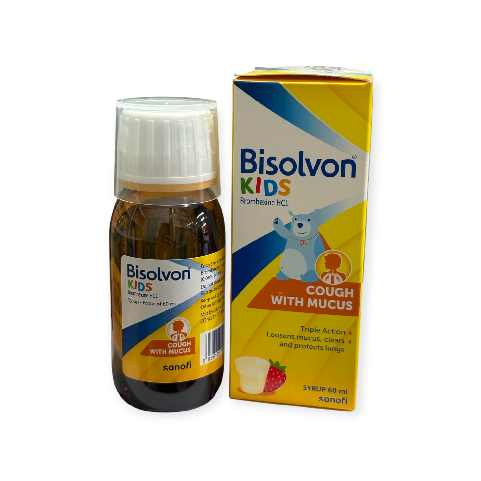 Siro Bisolvon Kids Sanofi long đờm cho trẻ em (Hộp 1 chai 60ml) 1 1 bisolvon kids