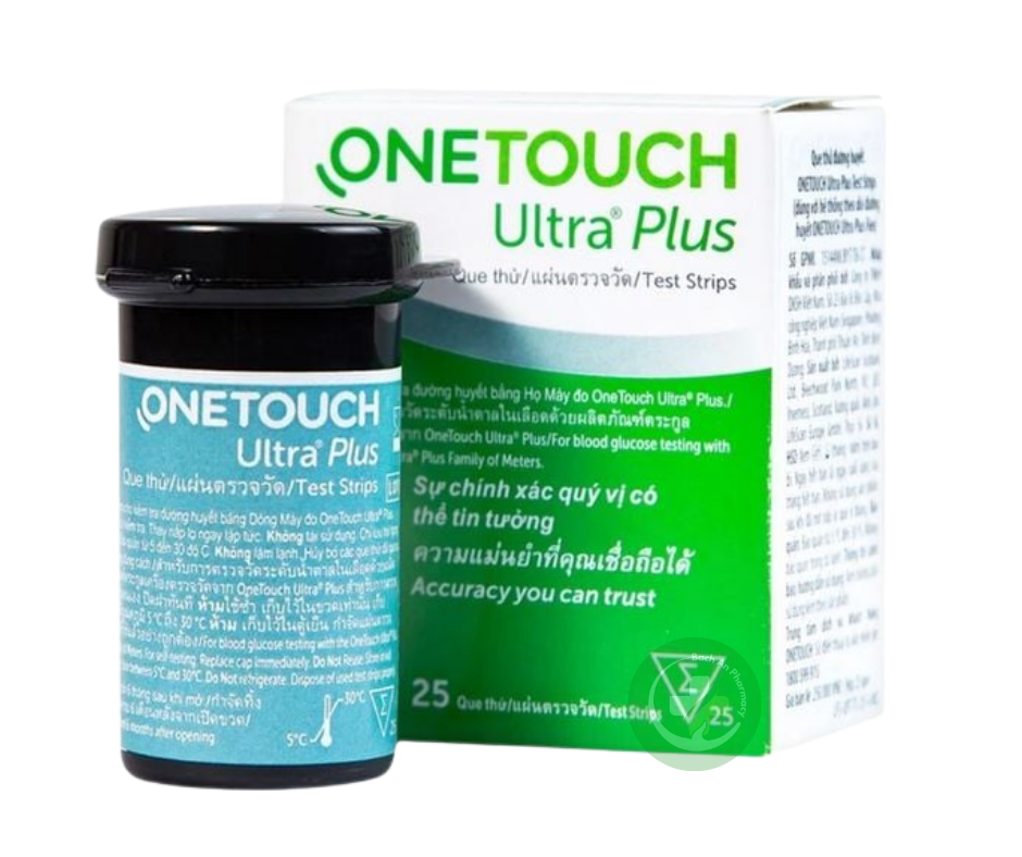 Que tiểu đường OneTouch Ultra Plus (25 que) 2 Que tiểu đường OneTouch Ultra Plus (25 que) - Ảnh 2