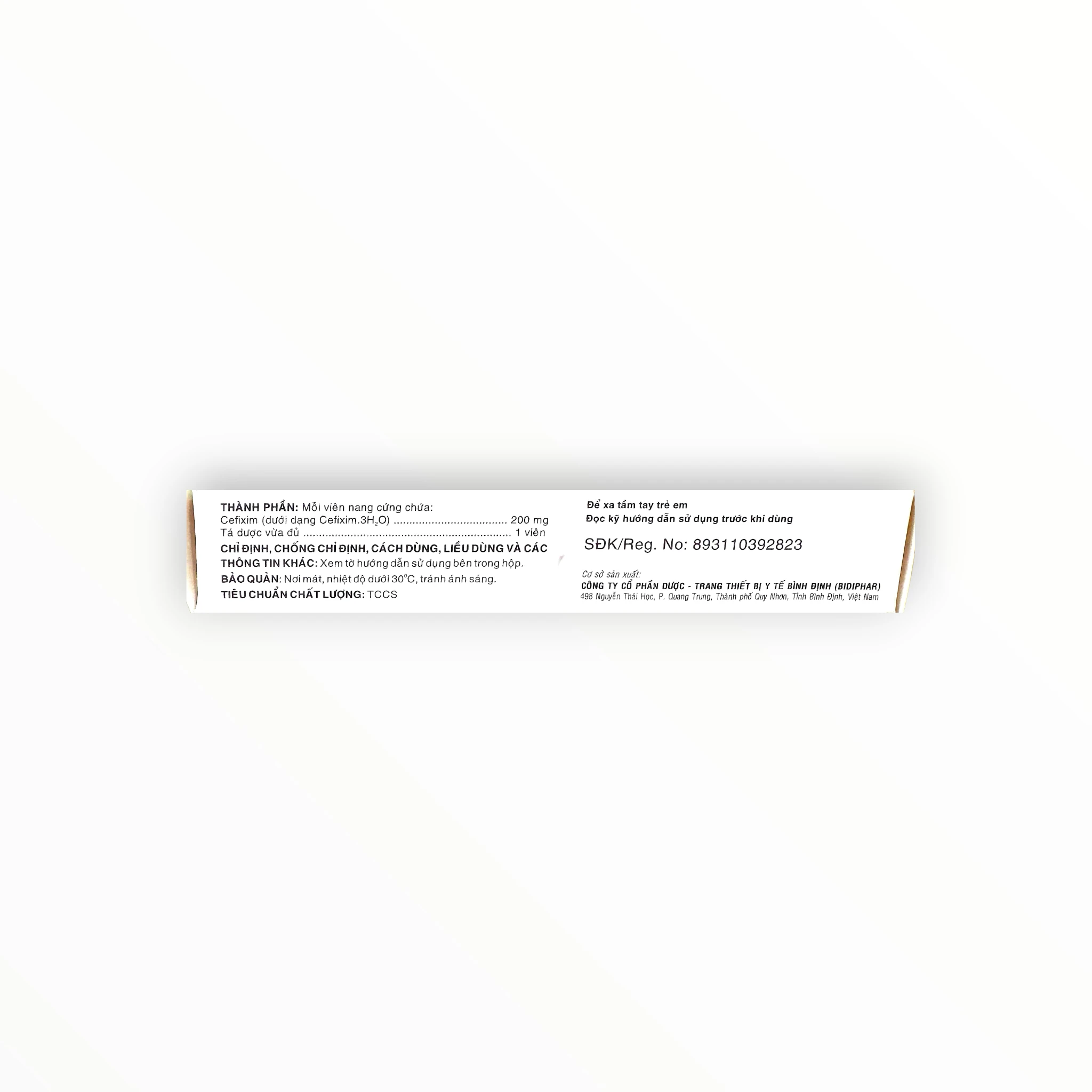 Viên nang cứng Bicebid 200 Cefixim 200mg kháng khuẩn cephalosporin thế hệ 3 (Hộp 2 vỉ x 10 viên nang cứng) 2 2 Bicebid 200