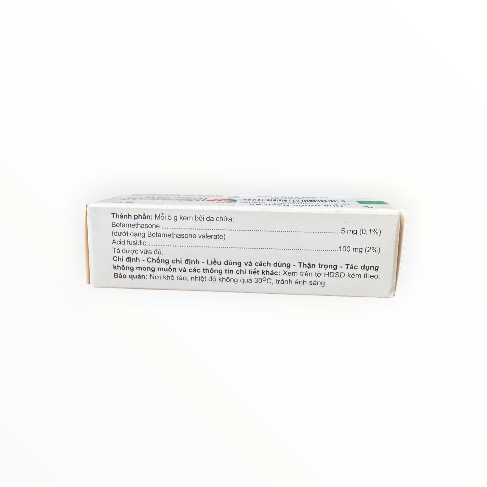 Kem bôi da Bladen F Betamethasone 0,1%, Acid fusidic 2% kháng khuẩn, chống viêm, điều trị viêm da nhiễm khuẩn (Tuýp 5g) 2 2 Bladen