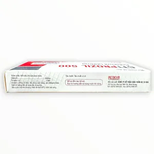 Thuốc Cttprozil Cefprozil 500 mg điều trị nhiễm khuẩn (Hộp 1 vỉ x 10 viên nén dài bao phim) 8 2 Cttprozil 500