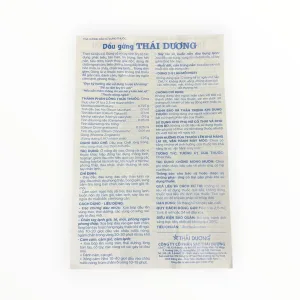 2 Dầu gừng thái dương