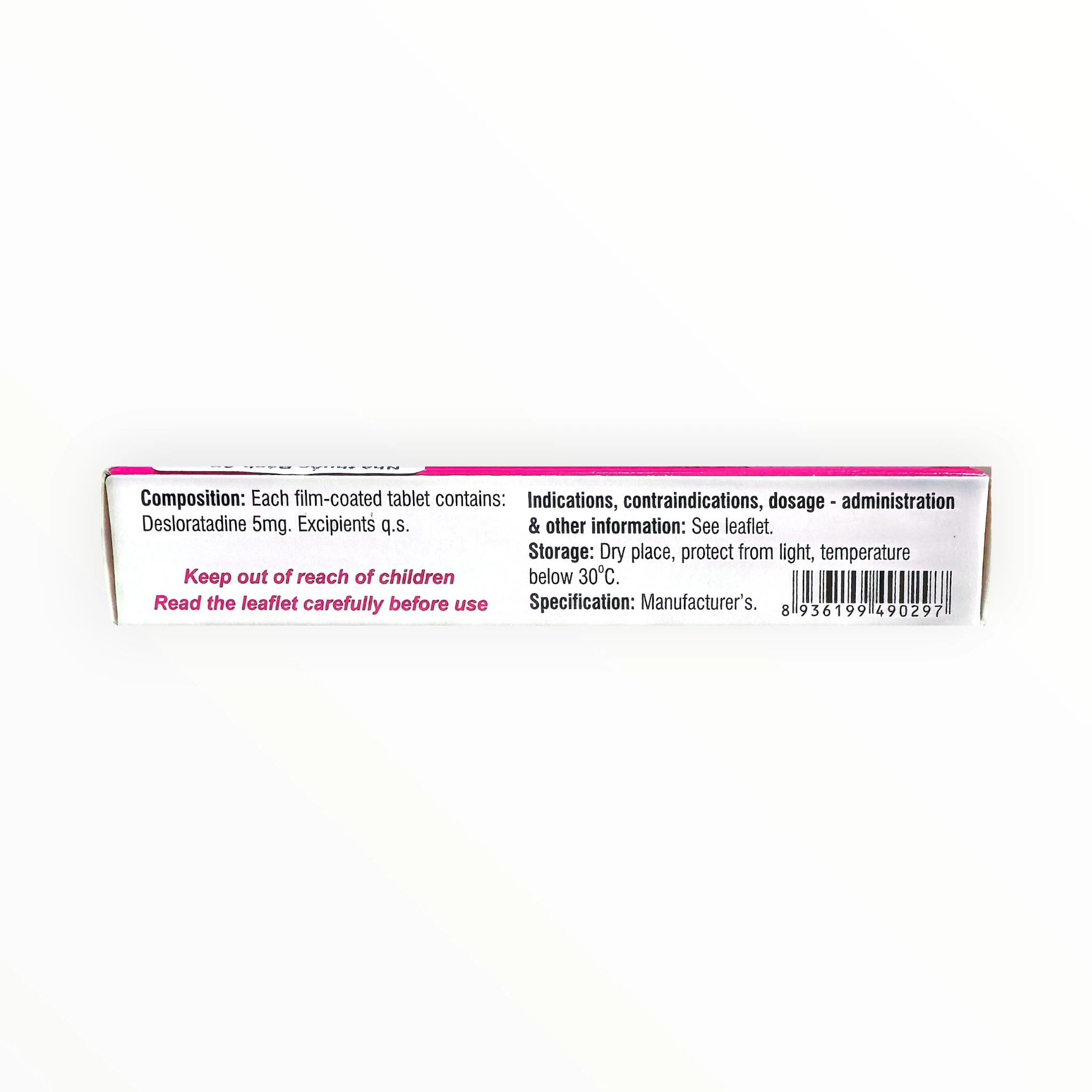 Thuốc DescallerG 5mg Desloratadin điều trị viêm mũi dị ứng và mày đay (Hộp 3 vỉ x 10 viên) 2 2 DescallerG