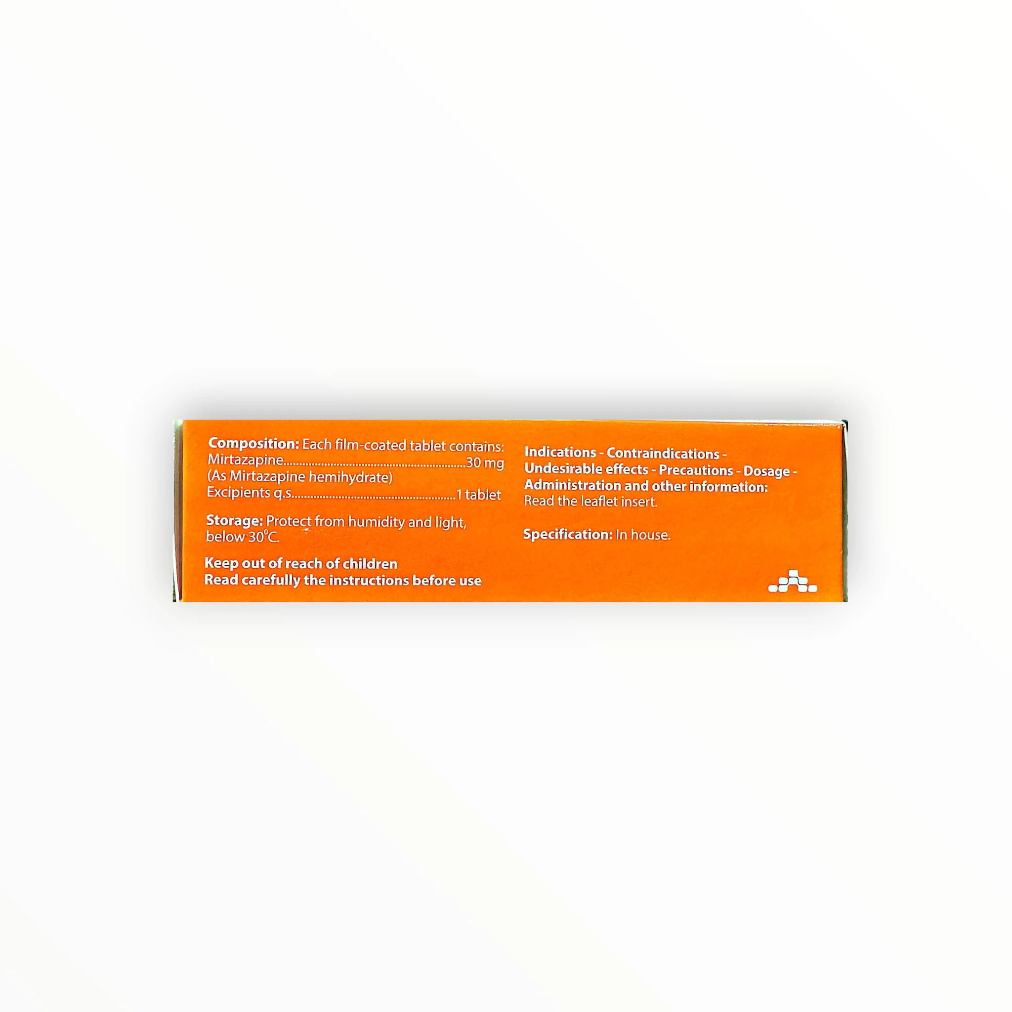 Viên nén bao phim Itazpam 30 Mirtazapin 30 mg điều trị trầm cảm nặng (Hộp 3 vỉ x 10 viên nén bao phim) 2 2 Itazpam 30