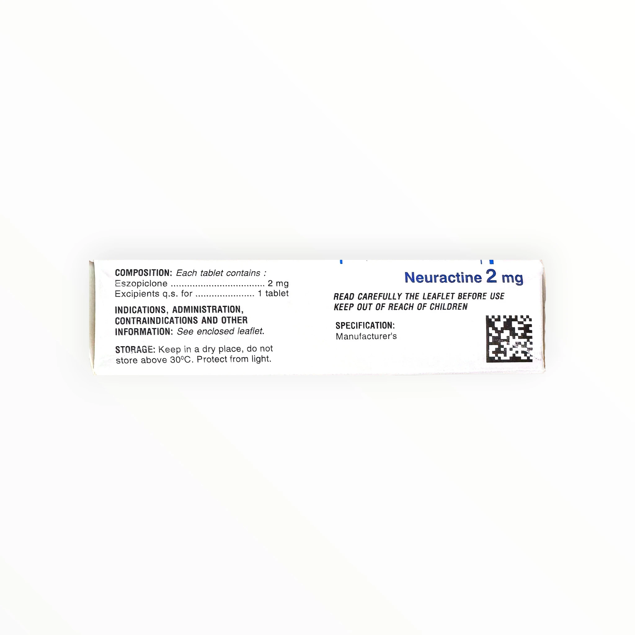 Thuốc Neuractine Eszopiclon 2 mg điều trị chứng mất ngủ (Hộp 3 vỉ x 10 viên) 2 2 Neuractine 2mg