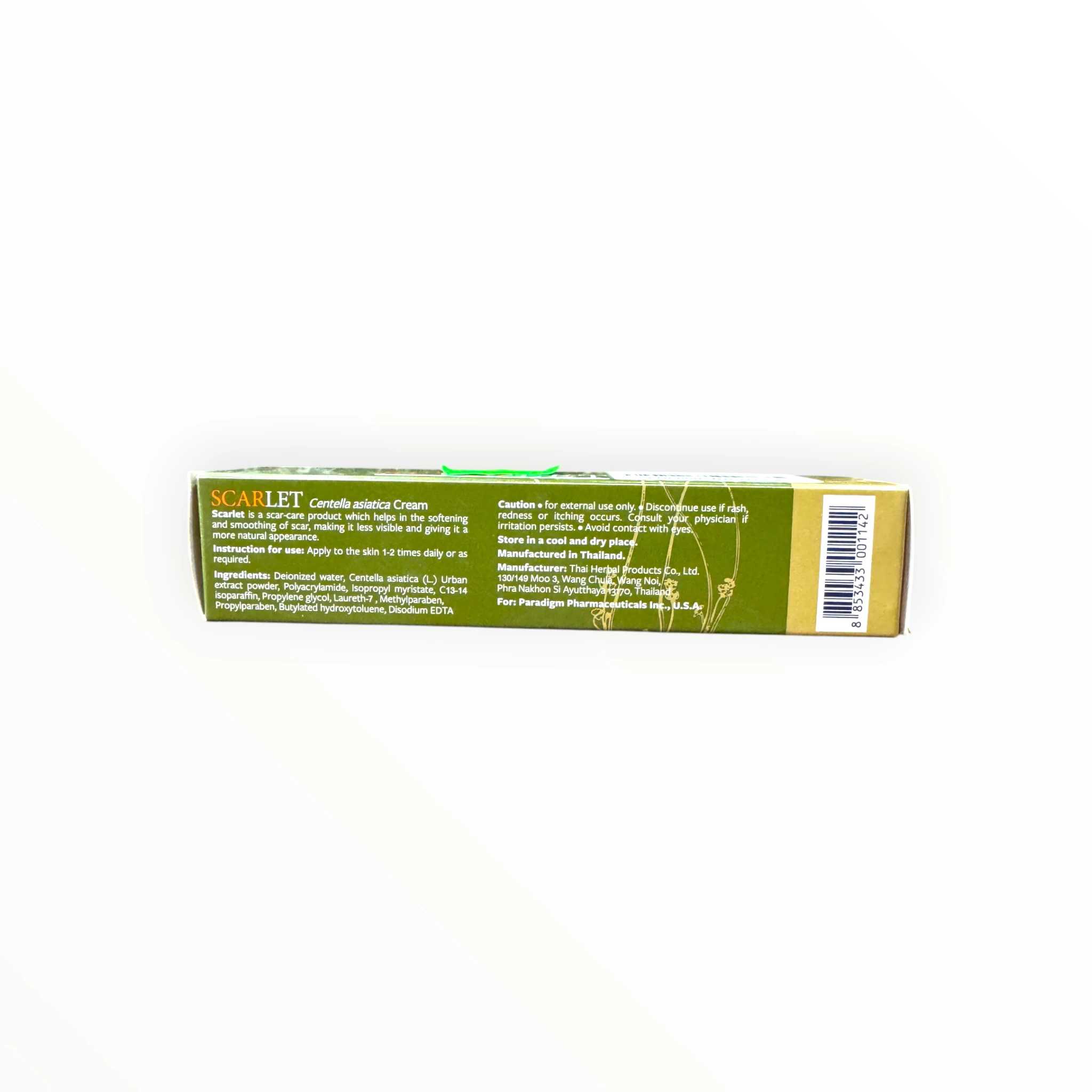 Kem Scarlet Centella asiatica Cream Rau má (Centella asiatica) làm mềm, làm mịn, làm sáng vùng da có sẹo (Tuýp 20g) 2 2 Scarlet