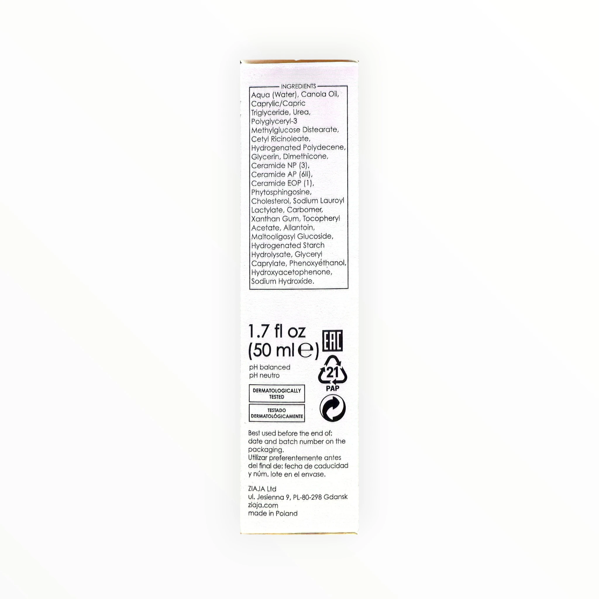Kem dưỡng ẩm Ziaja Med Atopic Skin dưỡng ẩm sâu, làm dịu da khô, kích ứng (Tuýp 50ml) 2 2 kem dưỡng ziaja