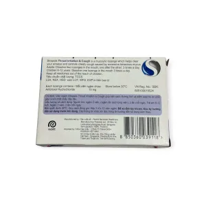 Viên ngậm Strepsils Throat Irritation & Cough Reckitt long đờm, giảm ho (Hộp 2 vỉ x 12 viên) 6 2 strepsils throat irritation&cough