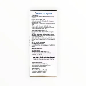 Thuốc Zebacef 125mg/5ml Cefdinir điều trị nhiễm khuẩn (Hộp 1 lọ 100ml) 3 2 zebacef 125mg