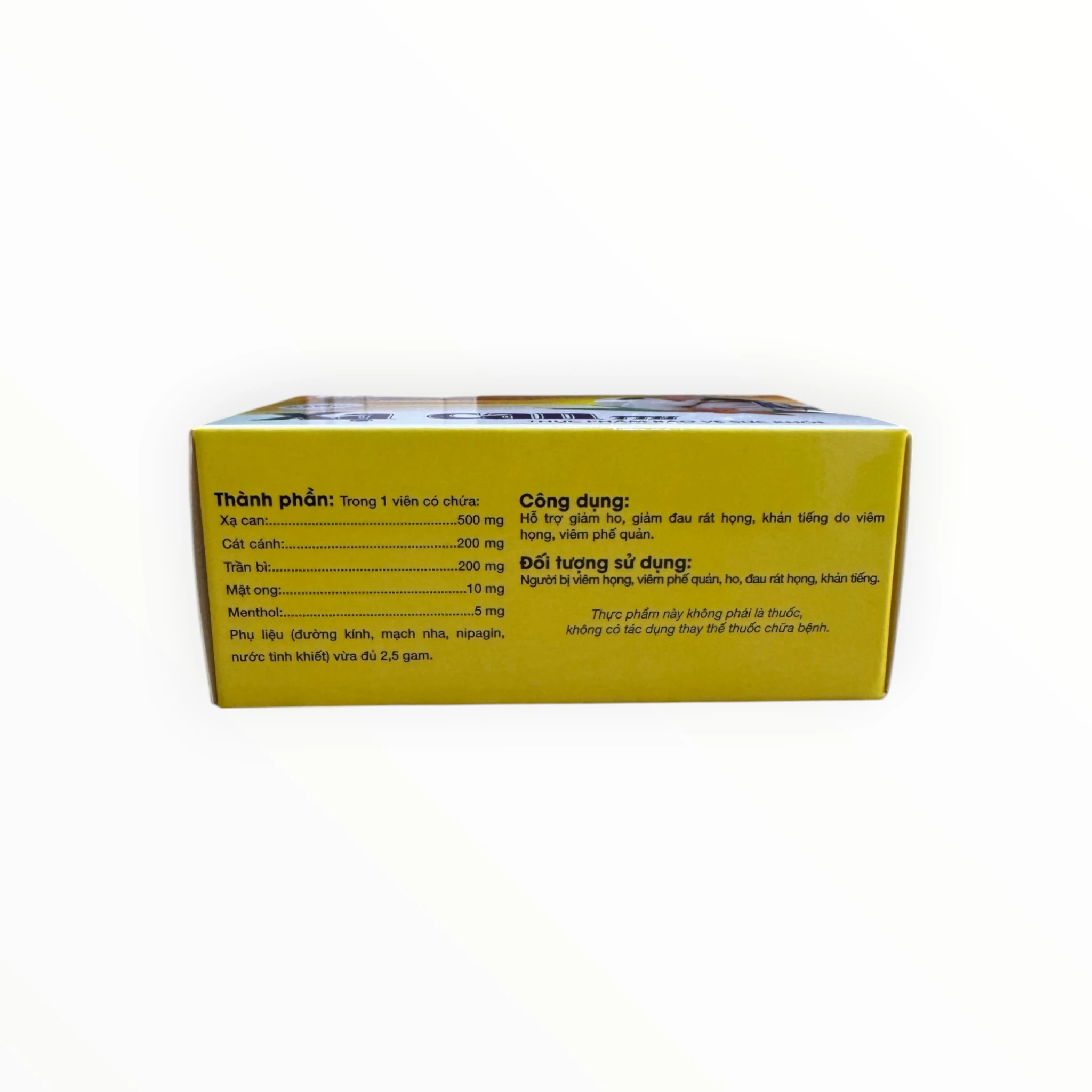 Viên ngậm Xuyên Tâm Liên Dược Liệu Trung Ương 28 hỗ trợ giảm ho rát họng (Hộp 3 vỉ x 10 viên) 2 2.Xạ can
