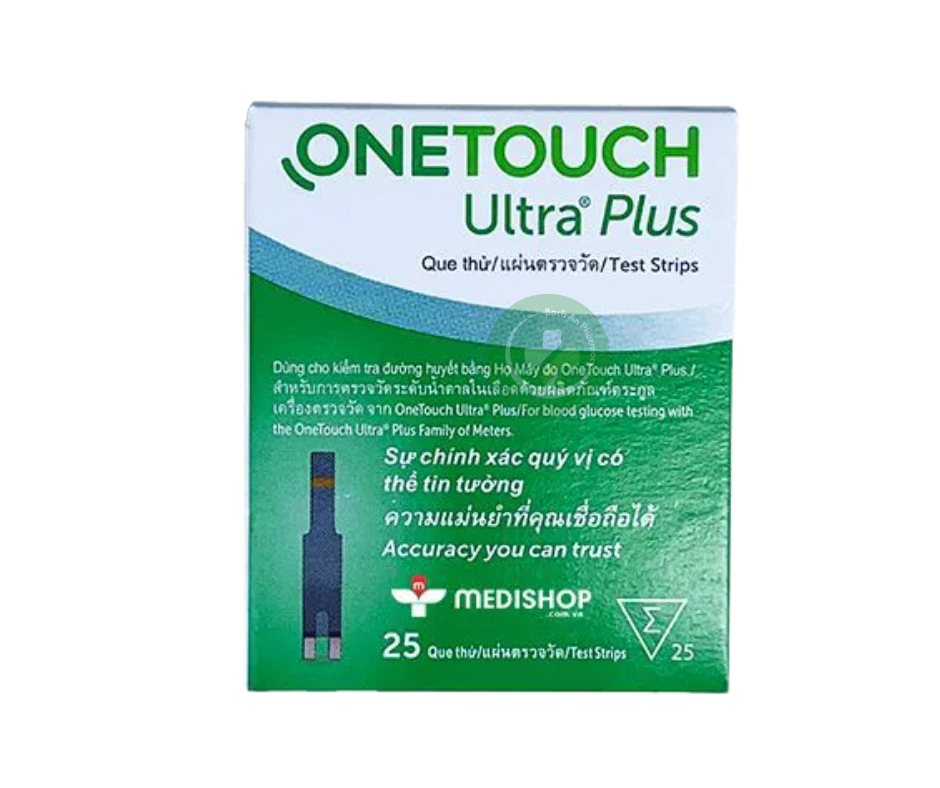 Que tiểu đường OneTouch Ultra Plus (25 que) 3 Que tiểu đường OneTouch Ultra Plus (25 que) - Ảnh 3