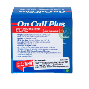 Que tiểu đường On Call Plus 6 3 4