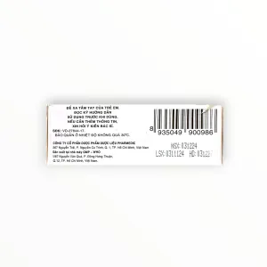 Viên nén Acetazolamid 250 mg điều trị glôcôm, động kinh cơn nhỏ (Hộp 10 vỉ x 10 viên nén) 7 3 Acetazolamid