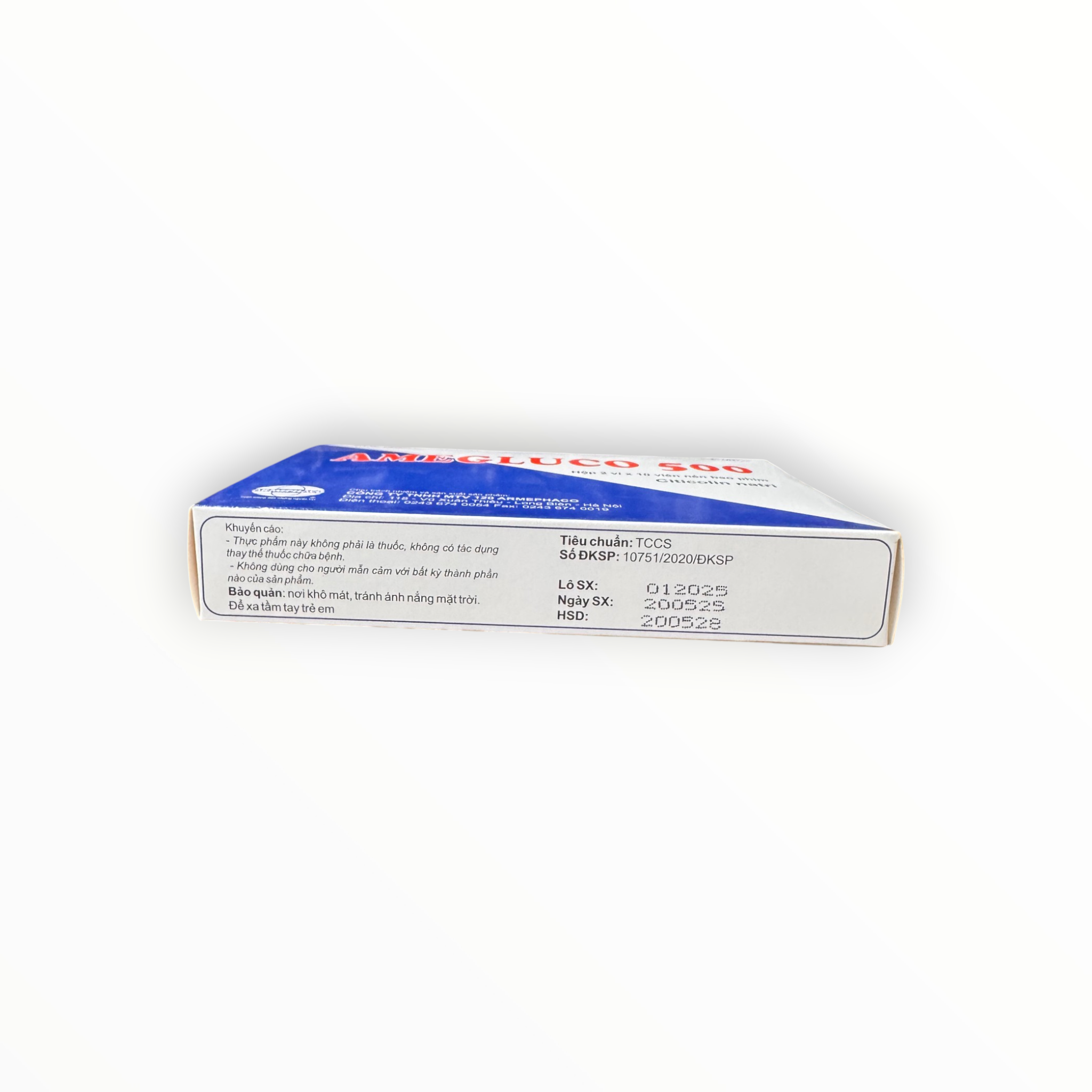 Viên nén bao phim Amegluco hỗ trợ thiếu máu não, phục hồi sau tai biến mạch máu não (Hộp 2 vỉ x 10 viên) 3 3 Amegluco