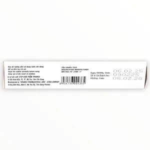 Thuốc Tipharco Amoxicillin trị nhiễm khuẩn (Hộp 02 vỉ x 07 viên) 9 3 Auclanityl 875 125