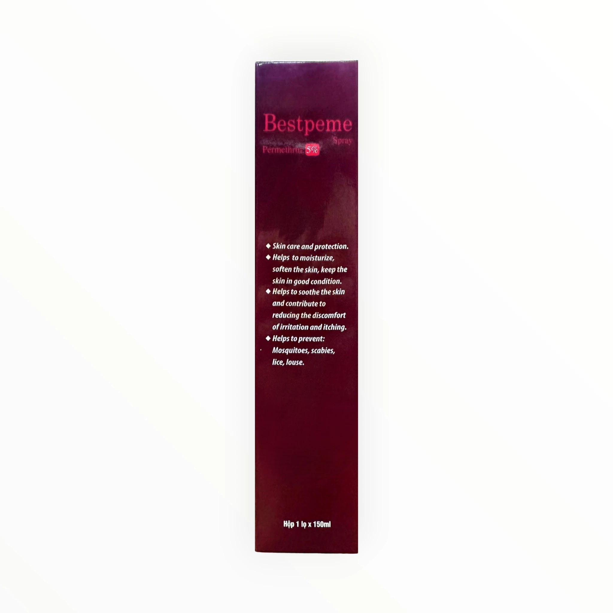 Xịt ngoài da Bestpeme Permethrin 5% phòng ngừa ghẻ, chấy rận (Hộp 1 lọ x 150ml) 3 3 Bestpeme