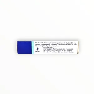 Viên nén bao phim Fabazixin 200 Azithromycin 500mg kháng khuẩn macrolid, trị nhiễm khuẩn hô hấp, da, Chlamydia (Hộp 1 vỉ x 3 viên nén bao phim) 13 3 Fabazixin 200