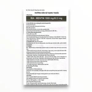 Thuốc Iba-mentin điều trị nhiễm khuẩn (Hộp 2 vỉ x 7 viên nén bao phim) 8 3 Iba mentin