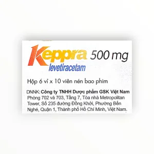 Viên nén bao phim Keppra Levetiracetam 500 mg điều trị động kinh (Hộp 6 vỉ x 10 viên nén bao phim) 5 3 Keppra 50mg