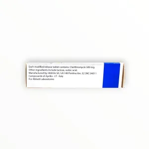 Viên nén bao phim tác dụng kéo dài Klacid MR Clarithromycin 500mg kháng khuẩn macrolid, trị nhiễm khuẩn hô hấp, da (Hộp 1 vỉ x 5 viên nén bao phim) 6 3 Klacid MR