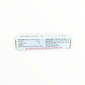 Thuốc mỡ tra mắt Mediclovir Aciclovir 3% (150mg) kháng virus Herpes, trị viêm giác mạc do Herpes simplex (Tuýp 5g) 10 3 Mediclovir