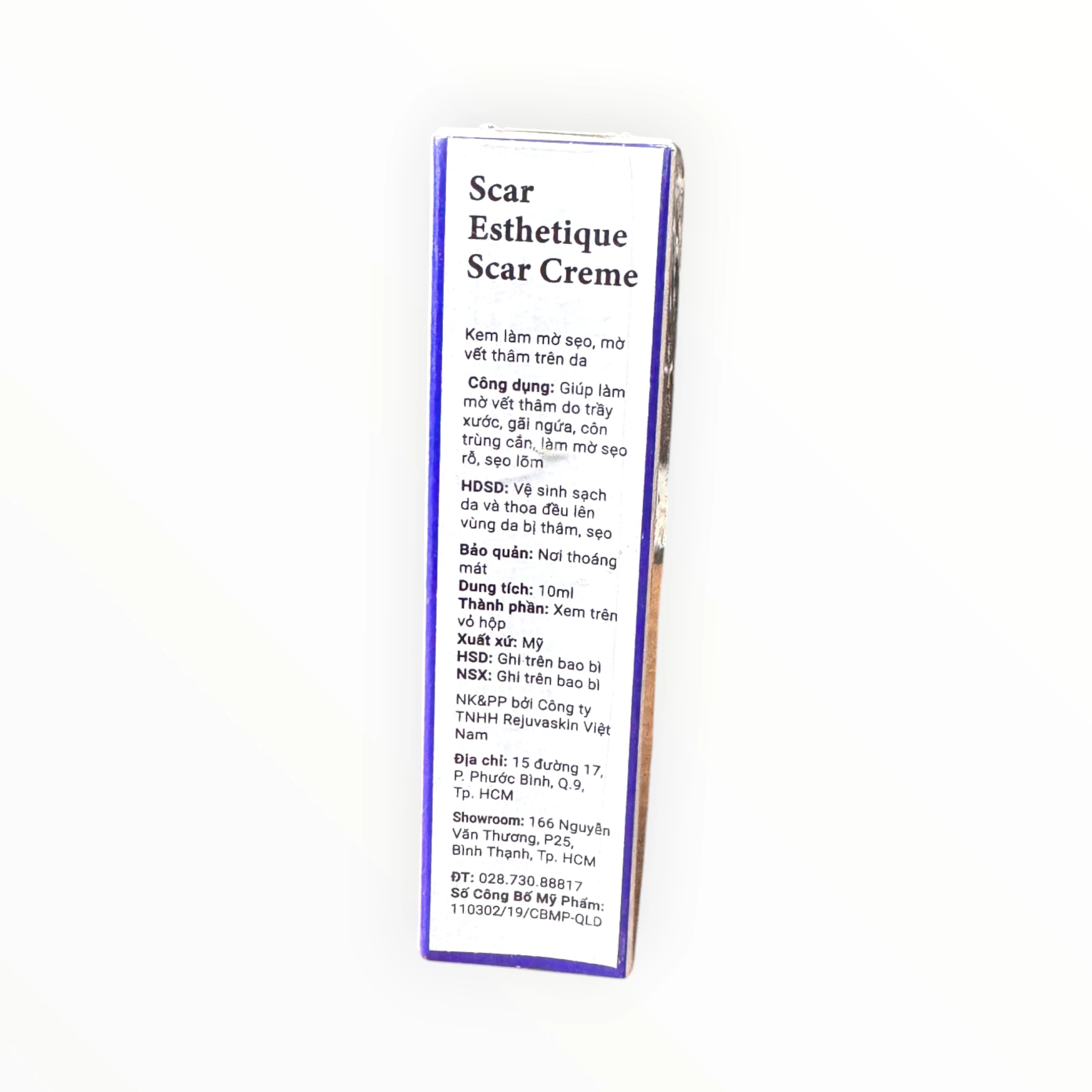 Kem Scar Esthetique Silicone Scar Creme Silicone làm mờ sẹo thâm, sẹo rỗ, sẹo lõm (Tuýp 10ml) 3 3 Scar esthetique