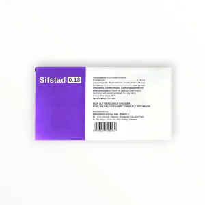 Viên nén Sifstad 0.18 Pramipexol 0,18 mg điều trị Parkinson, hội chứng chân không yên (Hộp 10 vỉ x 10 viên nén) 9 3 Sifstad 0.18