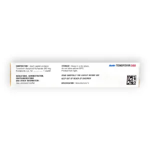 Viên nén bao phim SaVi Tenofovir 300 Tenofovir disoproxil fumarat 300 mg điều trị HIV, viêm gan B (Hộp 3 vỉ x 10 viên nén bao phim) 14 3 Tenofovir 300 Savi