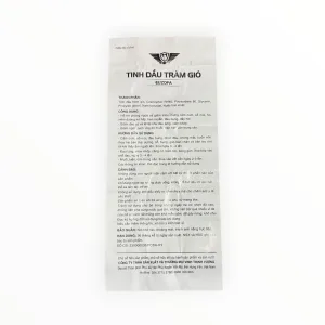 Tinh dầu dùng ngoài da Tinh dầu tràm gió Euzofa Tinh dầu tràm gió hỗ trợ cảm cúm, ho, viêm hô hấp, đau cơ khớp (Chai 20ml) 5 3 Tinh dầu tràm gió