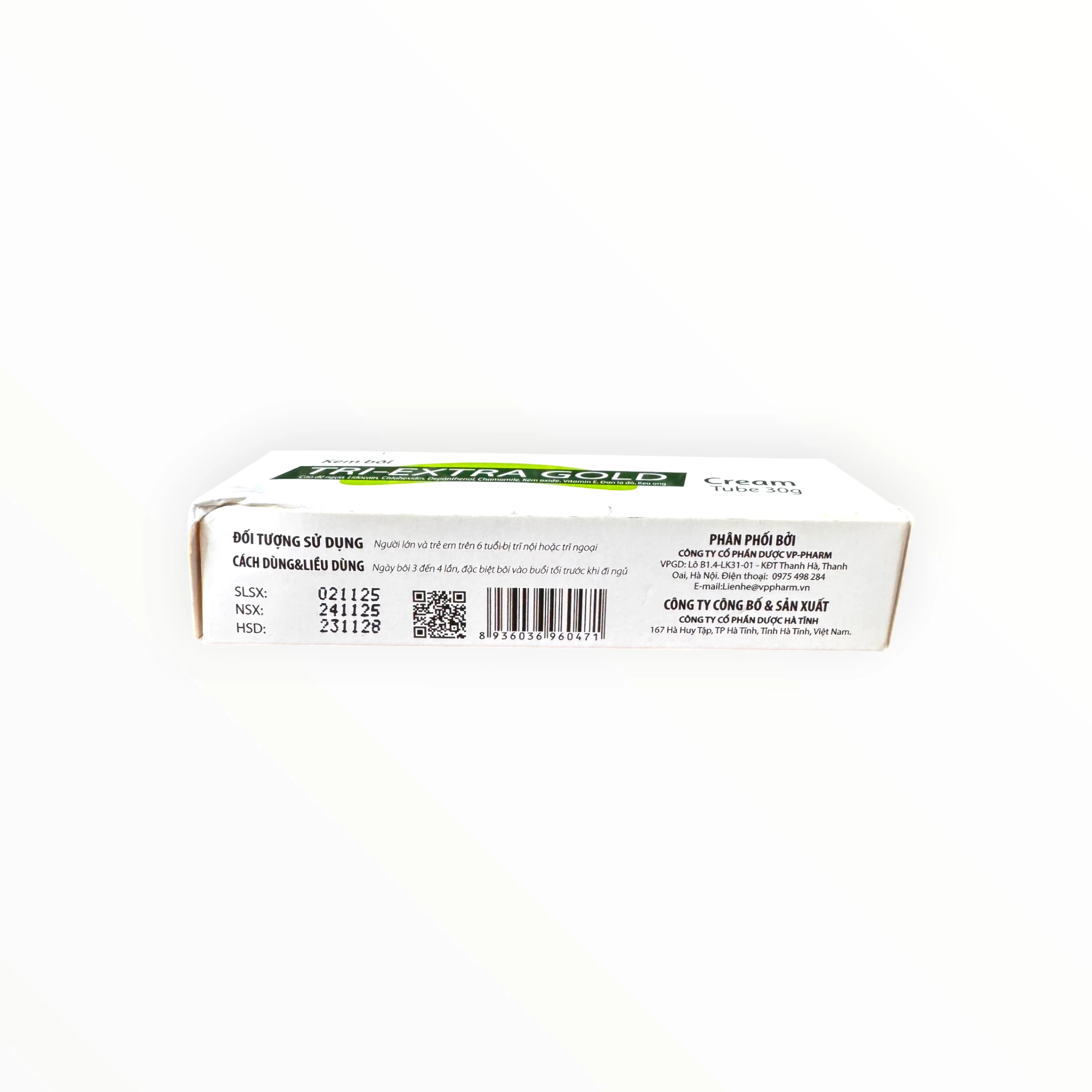 Kem bôi Tri-Extra Gold Cream Cao dê ngựa, Lidocain, Chlorhexidine, Kẽm oxid giảm triệu chứng bệnh trĩ, đau rát, viêm sưng (Tuýp 30g) 3 3 Tri Extragold