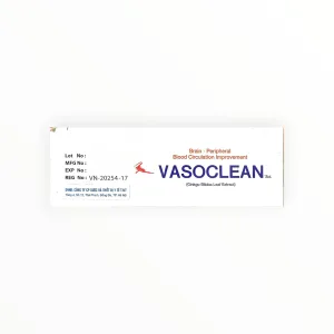 Thuốc Vasoclean Cao lá Bạch quả 20 mg cải thiện tuần hoàn máu não (Hộp 20 ống x 10 mL) 7 3 Vasoclean (Vasoclean)
