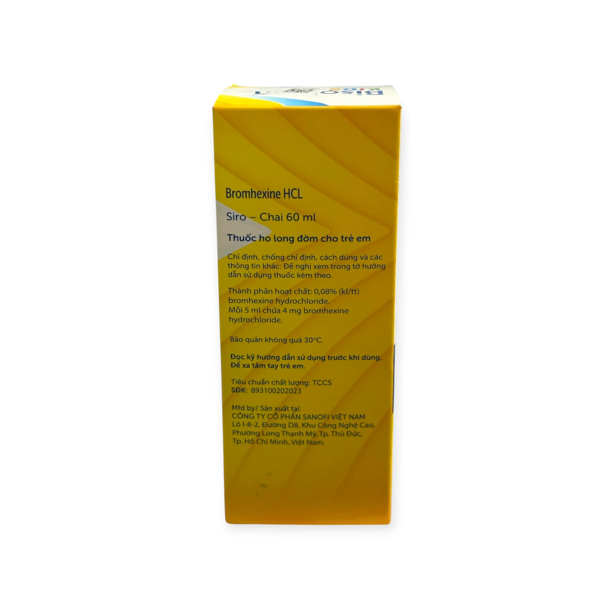 Siro Bisolvon Kids Sanofi long đờm cho trẻ em (Hộp 1 chai 60ml) 3 3 bisolvon kids