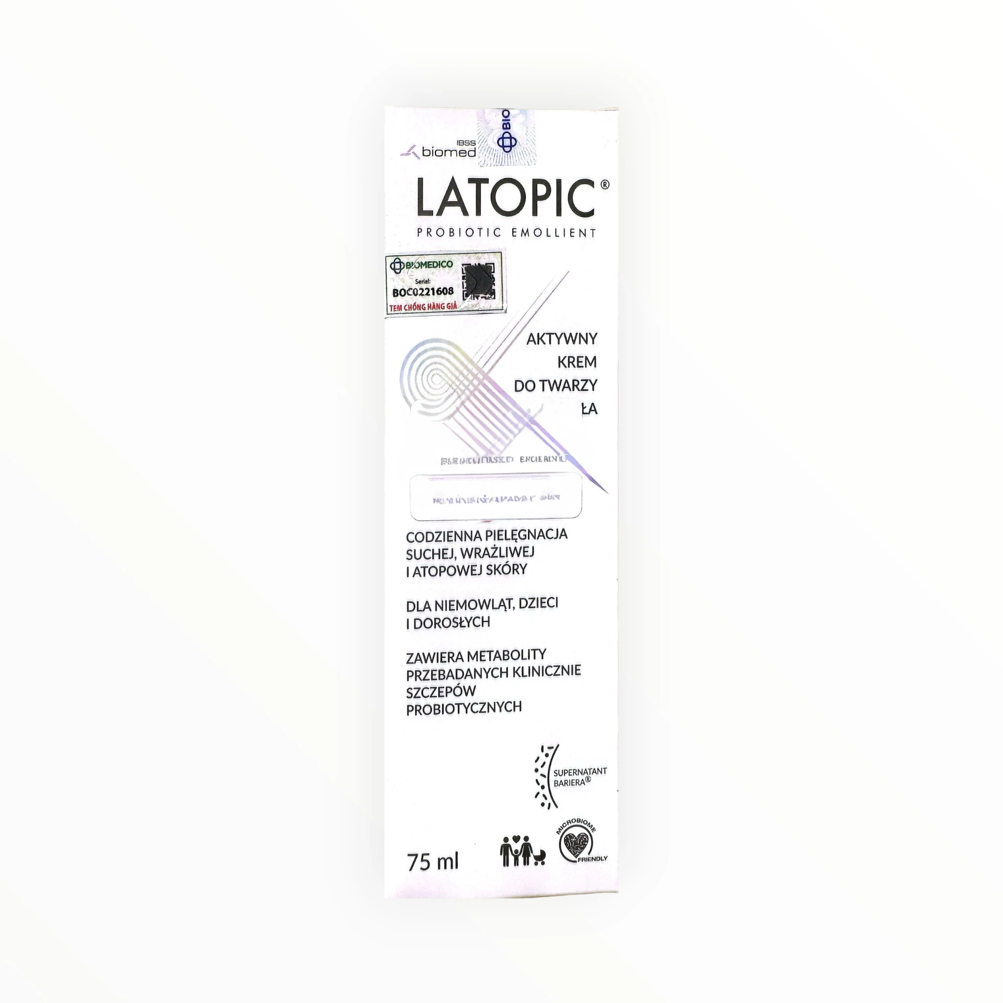 Kem dưỡng ẩm Latopic dưỡng ẩm, làm dịu da khô, nhạy cảm, atopic (Tuýp 75ml) 3 3 latopic
