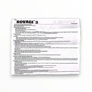 Thuốc Rovagi 3 Spiramycin M.IU điều trị nhiễm khuẩn (Hộp 2 vỉ x 5 viên nén bao phim) 6 3 rovagi 3